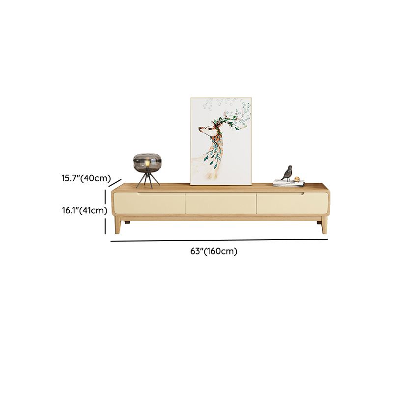 Scandinavian TV Stand Console Wooden Media Console with 3 Drawers Clearhalo 'furn' 'furn_tv_stands_entertainment_centers' 'Furniture' 'Living Room Furniture' 'TV Stands & Entertainment Centers' 'TV Stands & Media Storage Furniture' 'tv_stands_entertainment_centers' 1200x1200_577b50c8-1556-4538-b613-151ab0736246