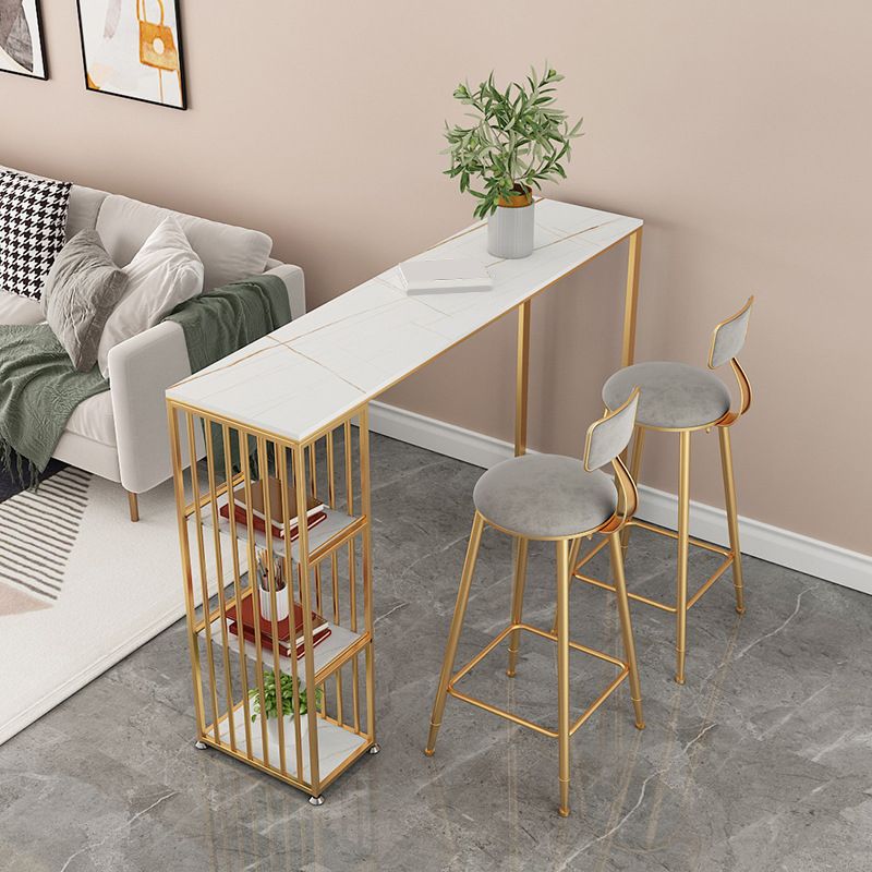 Contemporary Bar Counter Table Sintered Stone Table for Kitchen Clearhalo 'Bar Furniture' 'Bar Tables' 'bar_tables' 'furn' 'furn_bar_tables' 'Furniture' 'furniture_bar_tables' 'Kitchen & Dining Furniture' 1200x1200_577c2b8d-9200-4c2a-b36b-4348d9e8f9b7