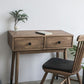 Contemporary Make-up Vanity with Drawers in Brown Solid Wood