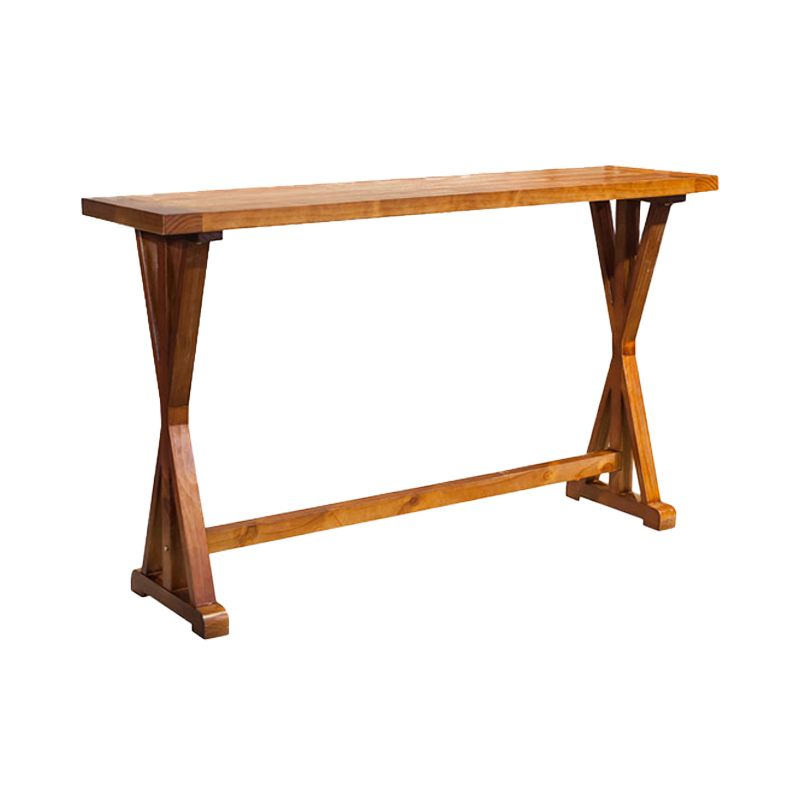 Modern Style Bistro Bar Table Rectangle Solid Wood Bar Table for Dining Room Clearhalo 'Bar Furniture' 'Bar Tables' 'bar_tables' 'furn' 'furn_bar_tables' 'Furniture' 'Kitchen & Dining Furniture' 1200x1200_577e6715-5e6c-465b-8a6e-36152438de3b