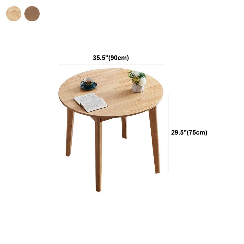 Nordic Solid Wood Top Dining Table Round Modern Dining Table Clearhalo 'Dining Tables & Seating' 'Dining Tables' 'dining_table' 'furn' 'furn_dining_table' 'Furniture' 'Kitchen & Dining Furniture' 1200x1200_577eca9a-6f6e-40f4-b5a3-c1fdce45693f