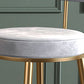 Nordic Low Back Bar Stool Round Counter Bar Stool with Metal Legs Clearhalo 'Bar Furniture' 'Bar Stools' 'bar_stools' 'furn' 'furn_bar_stools' 'Furniture' 'furniture_bar_stools' 'Kitchen & Dining Furniture' 1200x1200_577ef495-f438-4503-9eda-1fe3687467a8