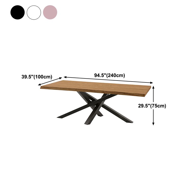 Rectangle Luxury Style Dining Table Solid Wood Fixed Table for Kitchen Clearhalo ' dining_table' 'Dining Tables & Seating' 'Dining Tables' 'furn' 'furn_dining_table' 'Furniture' 'furniture_dining_table' 'Kitchen & Dining Furniture' 'kitchen&dining_furn' 'kitchen' 'kitchen_dining_table' 1200x1200_5780bfb6-0717-46c6-878d-5c2b543290b6