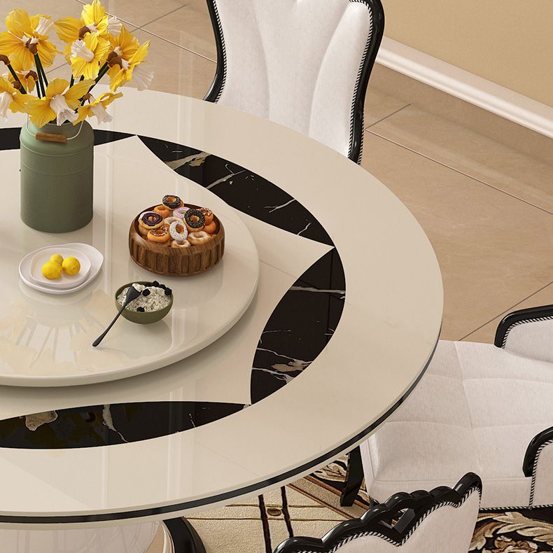 Pedestal Casual Comedor Cocina Muebles para el hogar Mesa de cena redonda