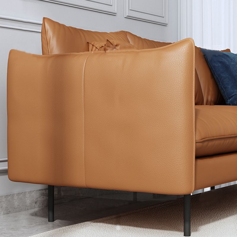 Modern Style Square Armrest Latex Cushions Fill The Grey/brown Sofa Clearhalo 'furn' 'furn_sofas' 'Furniture' 'furniture_sofas' 'kitchen' 'kitchen_sofas' 'Living Room Furniture' 'Sofa' 'sofas' 1200x1200_5787c93a-0dfc-4433-97cd-b9ae53b2929d