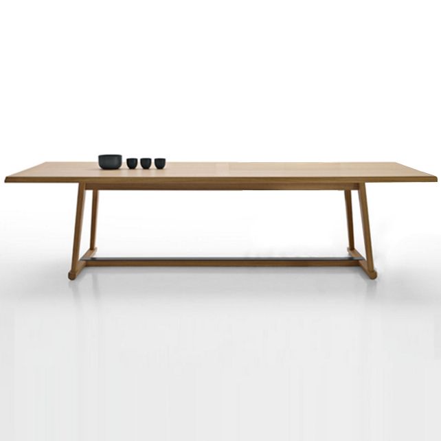 Contemporary Solid Wood Dining Table Rectangle Table with Trestle Base Clearhalo ' dining_table' 'Dining Tables & Seating' 'Dining Tables' 'furn' 'furn_dining_table' 'Furniture' 'furniture_dining_table' 'Kitchen & Dining Furniture' 'kitchen&dining_furn' 'kitchen' 'kitchen_dining_table' 1200x1200_578a0553-2292-432c-be31-bd69b182f60c