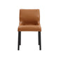 Contemporary Side Chair Leather Armless Dining Chair for Dining Room