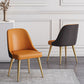 Scandinavian Design Solid Back Armless Dining Chair PU Leather Dining Chairs Clearhalo ' kitchen&dining_furn' 'Dining Chairs' 'Dining Tables & Seating' 'dining_chair' 'furn' 'furn_dining_chair' 'Furniture' 'furniture_dining_chair' 'Kitchen & Dining Furniture' 'kitchen' 1200x1200_578a8320-8706-4bad-ac30-ce54a3341f6d