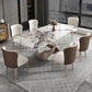 Rectangle Dining Set 1/4/5/7 Pieces Luxurious Sintered Stone Top Dinette Table Set