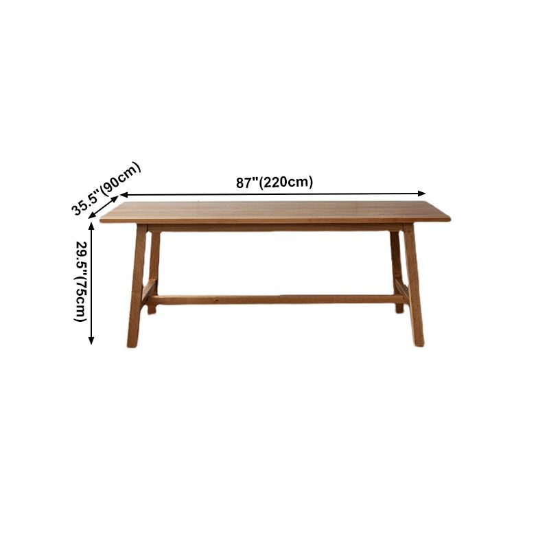 Modern Pine Wood Indoor Table for Restaurant Rectangle Dining Table with Trestle Base Clearhalo ' dining_table' 'Dining Tables & Seating' 'Dining Tables' 'furn' 'furn_dining_table' 'Furniture' 'furniture_dining_table' 'Kitchen & Dining Furniture' 'kitchen&dining_furn' 'kitchen' 'kitchen_dining_table' 1200x1200_578b73e5-110d-4011-90bb-43d9eed99d61