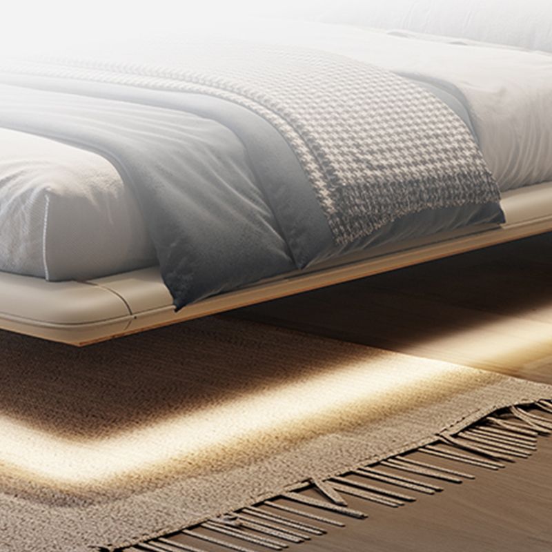 Genuine Leather Platform Bed Frame Modern Low Profile Bed Frame in Gray Clearhalo 'Bedroom Furniture' 'Beds' 'furn' 'furn_beds' 'Furniture' 1200x1200_578bd2fd-5aa8-4018-b360-8b88e5c9bcbd