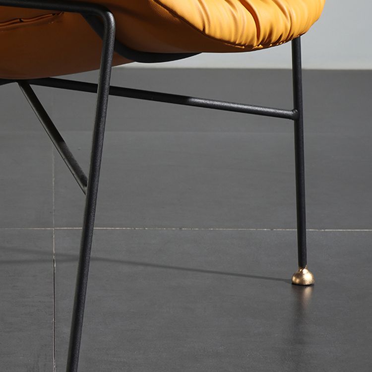 Contemporary Design PU Leather Dining Chairs Armless Solid Back Chair Clearhalo ' kitchen&dining_furn' 'Dining Chairs' 'Dining Tables & Seating' 'dining_chair' 'furn' 'furn_dining_chair' 'Furniture' 'furniture_dining_chair' 'Kitchen & Dining Furniture' 'kitchen' 1200x1200_578c090b-93a1-4451-9fea-13869afc2423