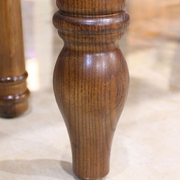 Rustic Style Solid Wood Set of 7 Dinette Table with Upholstered Chair Clearhalo 'Dining Room Sets' 'Dining Tables & Seating' 'dining_room_set' 'furn' 'furn_dining_room_set' 'Furniture' 'Kitchen & Dining Furniture' 1200x1200_578c5785-0c90-4e23-8716-0ce8f81efbe3