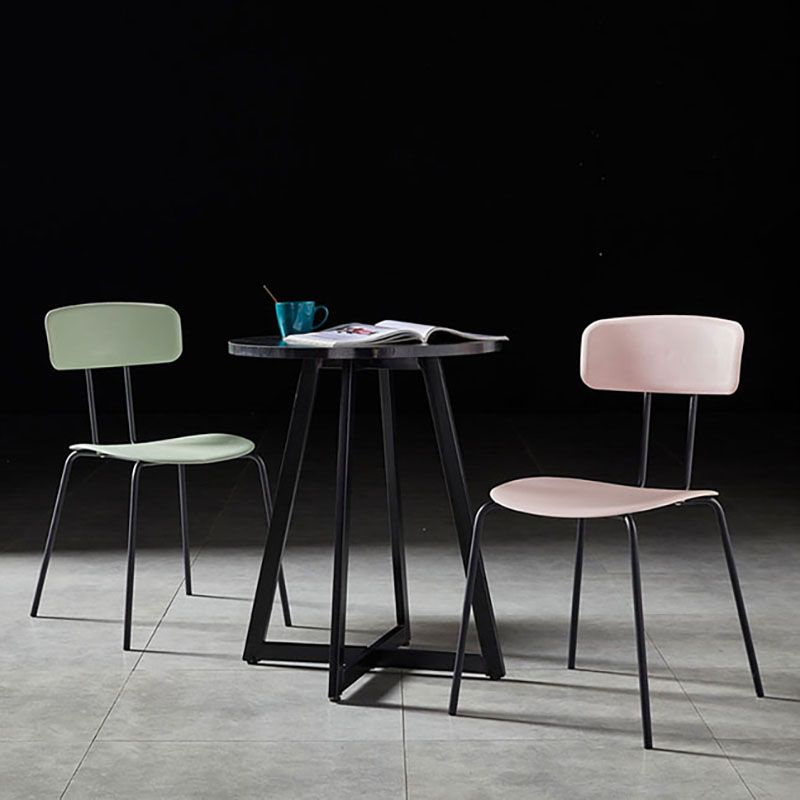 Industrial Design Open Back Dining Side Chairs Armless Dining Side Chairs for Kitchen Clearhalo ' kitchen&dining_furn' 'Dining Chairs' 'Dining Tables & Seating' 'dining_chair' 'Furniture' 'furniture_dining_chair' 'Kitchen & Dining Furniture' 'kitchen' 1200x1200_578cccf4-d018-45ea-9288-3bafd4d12a4d