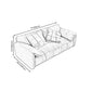 Beach Tight Back Standard Sofa 29.53"High Pillow Top Arm Sofa, Black Clearhalo 'furn' 'furn_sofas' 'Furniture' 'furniture_sofas' 'Living Room Furniture' 'Sofa' 'sofas' 1200x1200_578d8daa-f190-4104-9978-52eb55a86d7e