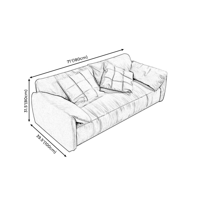 Beach Tight Back Standard Sofa 29.53"High Pillow Top Arm Sofa, Black Clearhalo 'furn' 'furn_sofas' 'Furniture' 'furniture_sofas' 'Living Room Furniture' 'Sofa' 'sofas' 1200x1200_578d8daa-f190-4104-9978-52eb55a86d7e