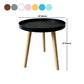 11.75 inch Wide Scandinavian Sofa Side Accent Table Tri Pin Round Side End Table