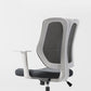 Silla de oficina moderna altura del asiento ajustable brazos fijos silla giratoria con ruedas