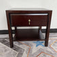 Mesita de noche tradicional acento de madera maciza mesita de noche con cajón