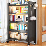 Bibliothèque en métal, 14,5 "W, étagères géométriques à bibliothèque multiples