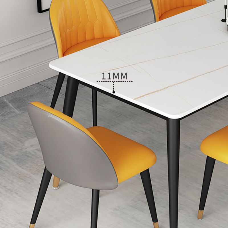 1/4/5/7 Pieces Dining Room Set Contemporary Rectangle Dining Table Set Clearhalo 'Dining Room Sets' 'Dining Tables & Seating' 'dining_room_set' 'furn' 'furn_dining_room_set' 'Furniture' 'furniture_dining_room_set' 'Kitchen & Dining Furniture' 'kitchen&dining_furn' 'kitchen' 1200x1200_57904fa1-0541-44de-9deb-837ef682941b