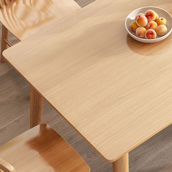 Contemporary Wooden Dining Table Rectangle Table with Wood Legs for Home Use Clearhalo 'Dining Tables & Seating' 'Dining Tables' 'dining_table' 'furn' 'furn_dining_table' 'Furniture' 'Kitchen & Dining Furniture' 1200x1200_5790a272-1fb5-45be-aade-71d98b75c68d