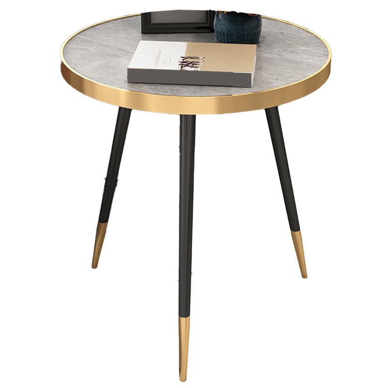 Modernistic Metal 3 Legs End Table Round Slate Top Side End Table Clearhalo 'Coffee & Accent Tables' 'End & Side Tables' 'end_side_tables' 'furn' 'furn_end_side_tables' 'Furniture' 'Living Room Furniture' 1200x1200_57919647-df07-4a39-b119-632a711816e7