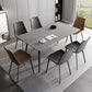 Industrial Style Sintered Stone Dining Carbon Steel Base Rectangle Table for Home Clearhalo ' dining_table' 'Dining Tables & Seating' 'Dining Tables' 'furn' 'furn_dining_table' 'Furniture' 'furniture_dining_table' 'Kitchen & Dining Furniture' 'kitchen&dining_furn' 'kitchen' 'kitchen_dining_table' 1200x1200_57954145-caa0-4a1f-bf87-aa7498fca7ae