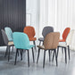 Home Scandinavian Side Chair Solid Back Upholstered Metal Dining Room Chair Clearhalo ' kitchen&dining_furn' 'Dining Chairs' 'Dining Tables & Seating' 'dining_chair' 'furn' 'furn_dining_chair' 'Furniture' 'furniture_dining_chair' 'Kitchen & Dining Furniture' 'kitchen' 1200x1200_5797d3a7-b0a6-4194-b848-0bfe0f1192f6