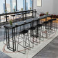 Industrial Bar Stool and Table Set Black 1/2/5 Pieces Pub Dining Set Clearhalo 'Bar Furniture' 'furn' 'furn_home_bar_bar_sets' 'Furniture' 'Home Bars & Bar Sets' 'home_bar_bar_sets' 'Kitchen & Dining Furniture' 1200x1200_57982c23-9f04-4c2e-bfa3-9058aedf2dda