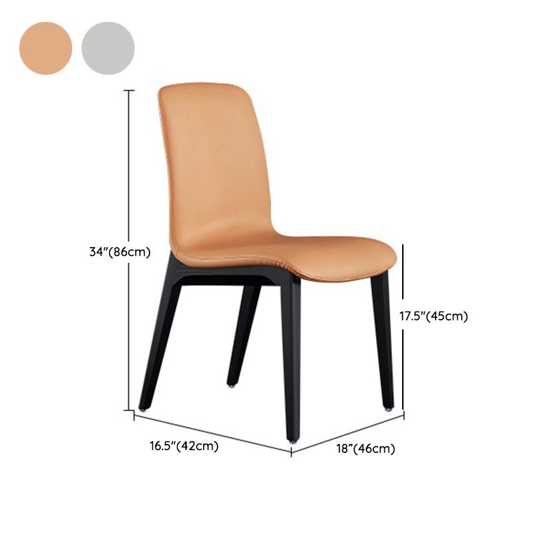 Contemporary Style Side Chair Wood Solid Back Dining Room Chair for Dining Room Clearhalo 'Dining Chairs' 'Dining Tables & Seating' 'dining_chair' 'furn' 'furn_dining_chair' 'Furniture' 'Kitchen & Dining Furniture' 1200x1200_5799132b-558e-4ee5-b9da-64ca0f18bf1c