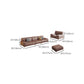 Pillow Top Arm Farmhouse Seating Dark Brown Living Room Settee
