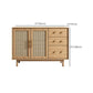 Moderne 3-lads dressoir Pine vaste houten buffetstandaard met 2 deuren