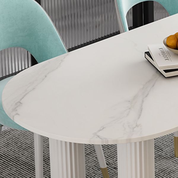 Stone and Wood Dining Room Collection Home Kitchen Dinner Modern Dining Table Clearhalo 'Dining Tables & Seating' 'Dining Tables' 'dining_table' 'furn' 'furn_dining_table' 'Furniture' 'furniture_dining_table' 'Kitchen & Dining Furniture' 'kitchen' 'kitchen_dining_table' 1200x1200_579a34cb-0d7f-49af-9157-87aef3009ac1