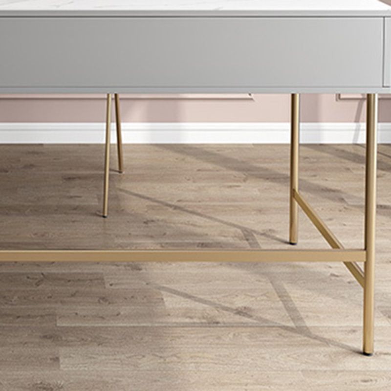 Marble Rectangular Office Desk Glam Solid Wood Writing Desk for Home Clearhalo 'furn' 'furn_office_desk' 'Furniture' 'Office Desks' 'Office Furniture' 'office_desk' 1200x1200_579b890d-0323-4238-b915-f3311e726220