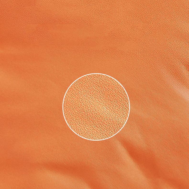 Silla de planeador de ocio silla de cuero por falso resistente al agua de color puro con otomana