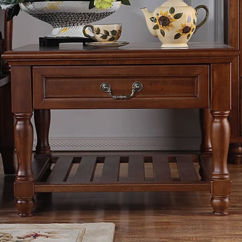 Traditional 4 Legs End Table Square Wood Top Side End Table for Living Room Clearhalo 'Coffee & Accent Tables' 'End & Side Tables' 'end_side_table' 'end_side_tables' 'furn' 'furn_end_side_tables' 'Furniture' 'furniture_end_side_table' 'Living Room Furniture' 1200x1200_579e4362-9474-4419-8517-f83817a5add0