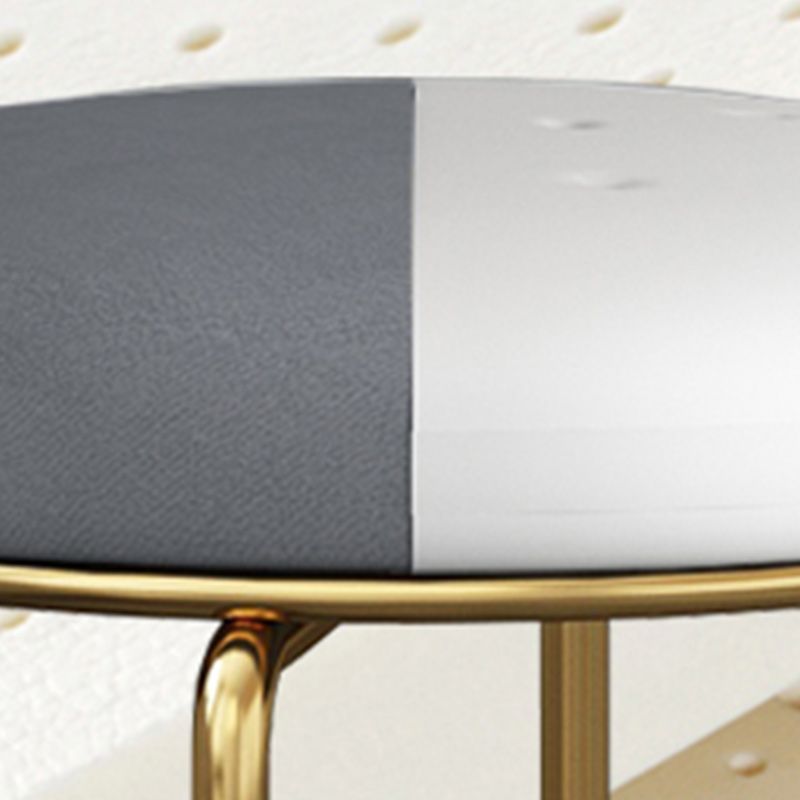 Fabric Round Pouf Plain Fade Resistant Metal Frame Contemporary Pouf Clearhalo 'furn' 'furn_ottomans_poufs' 'Furniture' 'Living Room Furniture' 'Ottomans & Poufs' 'ottomans_poufs' 1200x1200_579ea84f-3ea6-4189-a4d8-b5f40d2c6324