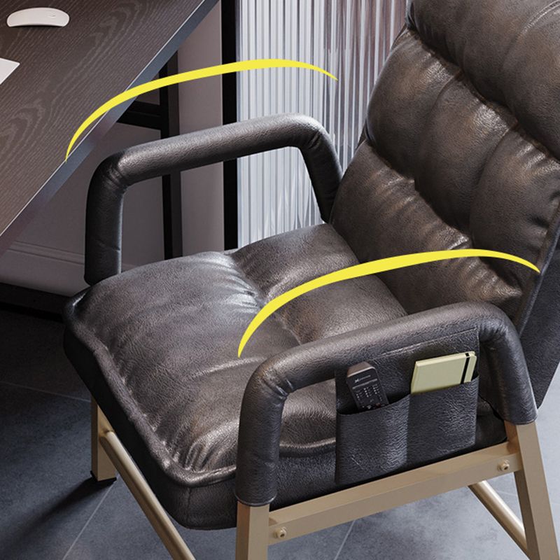 Moderner gepolsterter Bürostuhl Ergonomic Mid Back fester Waffenstuhl