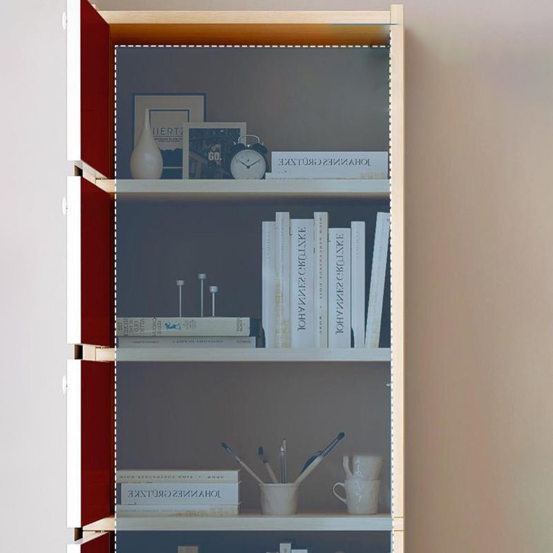 Rectangle contemporain boutons en bois standard armoire naturelle ou blanche