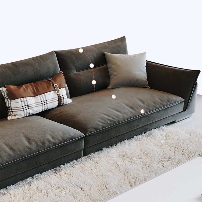 Cuscino da soggiorno stazionario cuscinetto cuscini di divano grigio scuro