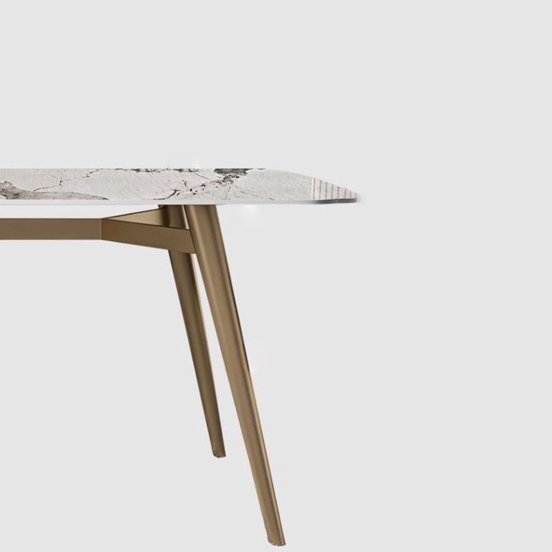 Set di tavoli da pranzo glam 1/3/4/5/7 PCs tavolo da pranzo in pietra sinterizzato con sedie