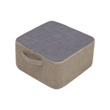 Casual Cotton Pouf Chair Contrast Color Square Upholstered Ottoman Stool Clearhalo 'furn' 'furn_ottomans_poufs' 'Furniture' 'Living Room Furniture' 'Ottomans & Poufs' 'ottomans_poufs' 1200x1200_57a2a655-ed65-4bb2-96b1-793c8eca3610