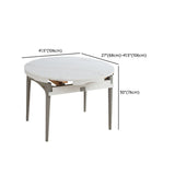 Mesa de comedor redonda de piedra redonda contemporánea para el comedor