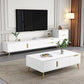 Glam TV Console with Cabinet Engineered Wood TV Media Stand with Drawers