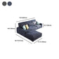 34.2"H Modern Cotton Blend Square Arm Sofa & Chaise for Living Room