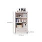 Wooden Closed Back Bookcase Contemporary Standard Bookshelf with Shelves