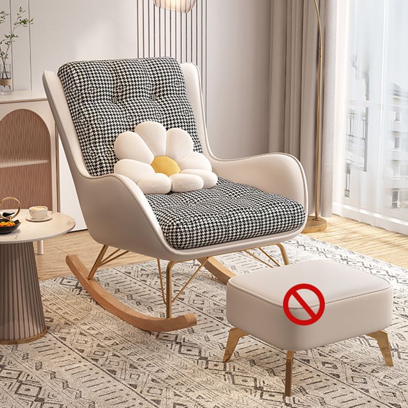 Chaise de culbuteur rembourrée rembourrée contemporaine