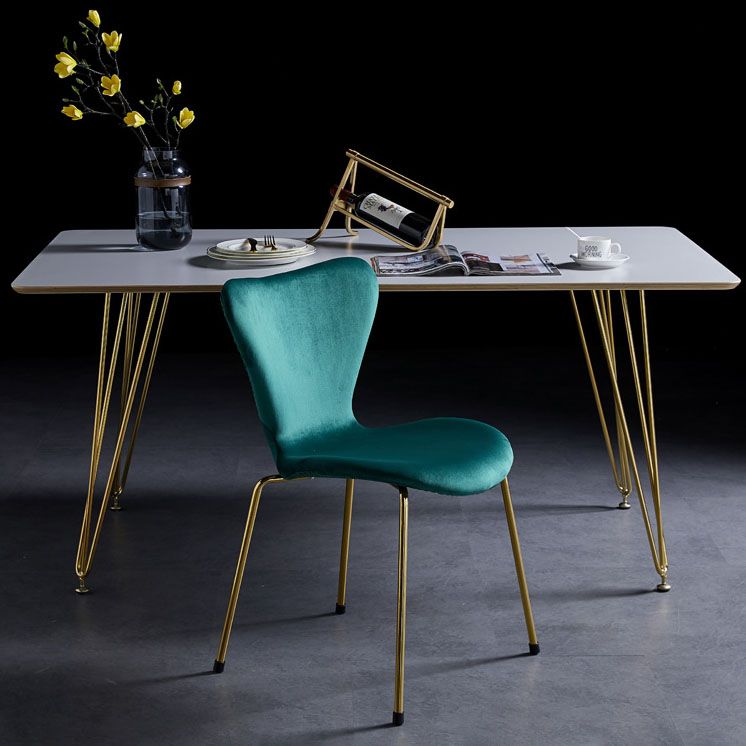 Home Wingback Dining Armless Chairs Indoor Dining Side Chairs with Metal Legs Clearhalo ' kitchen&dining_furn' 'Dining Chairs' 'Dining Tables & Seating' 'dining_chair' 'furn' 'furn_dining_chair' 'Furniture' 'furniture_dining_chair' 'Kitchen & Dining Furniture' 'kitchen' 1200x1200_57a76177-2d56-43ce-acd3-e147eb98289f