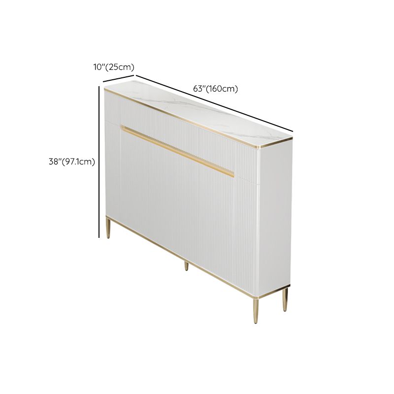 Glam Sideboard Table Stone Sideboard Cabinet with Doors for Kitchen Clearhalo 'buffet_sideboard' 'Buffets & Sideboards' 'furn' 'furn_buffet_sideboard' 'Furniture' 'Kitchen & Dining Furniture' 1200x1200_57a79953-c15b-490f-a8b5-d5e391fa0bd2